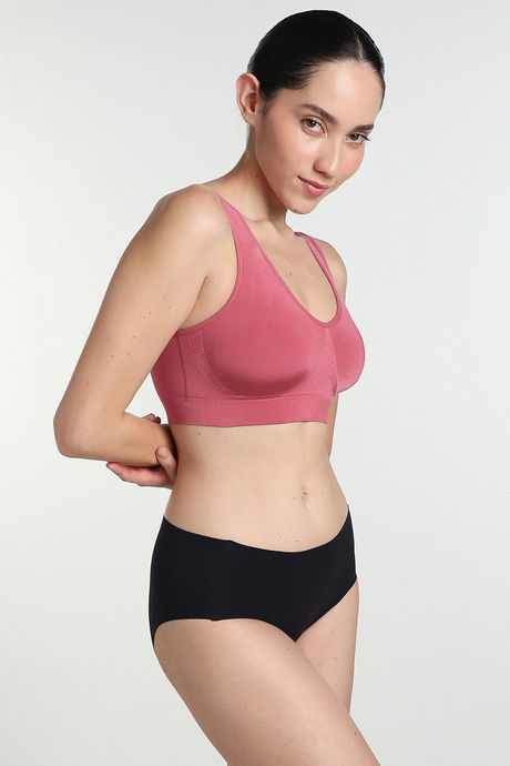 Wacoal Padded Non Wired Full Coverage Bralette - Rose Wine — image 6